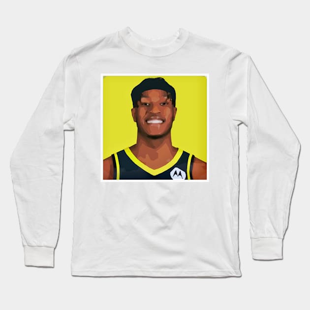 Myles Turner Long Sleeve T-Shirt by Playful Creatives